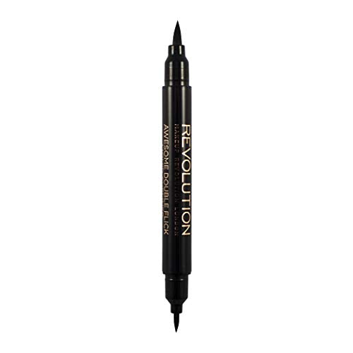 Revolution Thick & Thin Dual Eyeliner Pen - Precise, Pigmented Black