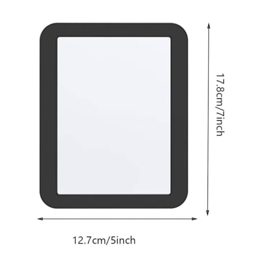 10 Pack Black Magnetic Locker Mirror,5" x 7" Iocker Mirror Magnetic - Small Mirrors for School Locker, Bathroom, Workshop Toolbox, Office Cabinet,Easy Install