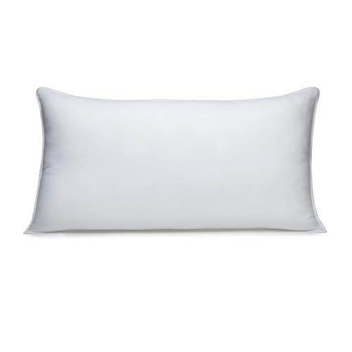 Amazon Basics Down Alternative Bed Pillows, Medium Density For Back and Side Sleepers, King, 2-Pack, White, 36 in L x 20 in W