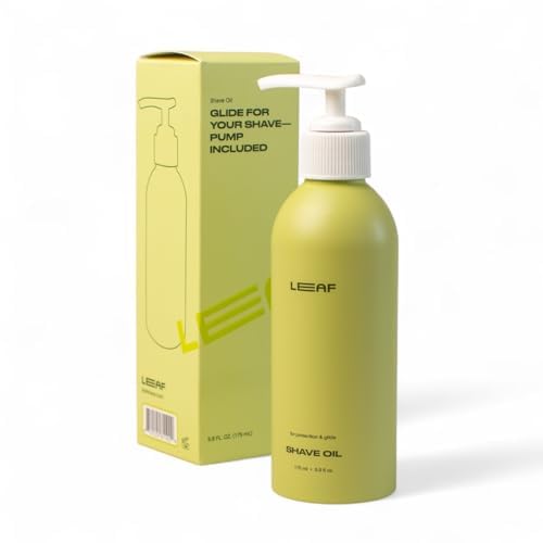 Leaf Shave | Leaf Care Set - Includes Shave Oil (1.7 fl oz) and Calming Serum (1 fl oz), Reusable Glass Bottles for Pre- and Post-Shave Skin Care
