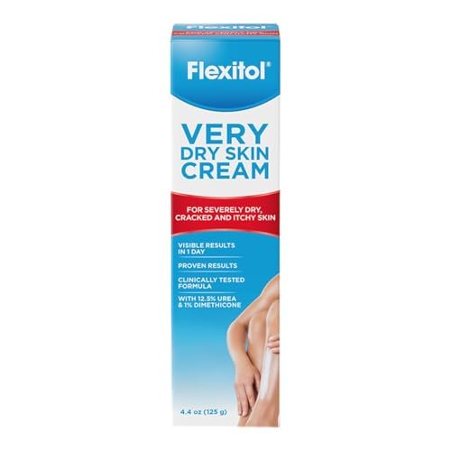 Flexitol Very Dry Skin Cream, Intensive Moisturizer for Severely Dry Skin, Urea-Based Hydration, 4 oz Tube
