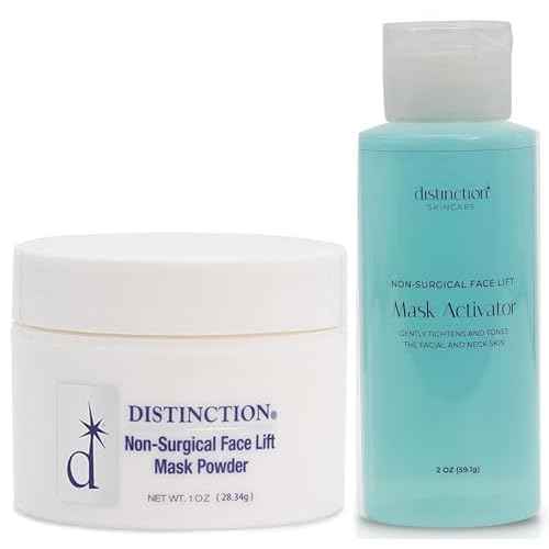 Distinction Firmalift Instant Firming Face Lift Powder & Activator Combo - Anti Aging to Tighten & Tone Skin for a Radiant & Youthful Glow - Great for Fine Lines Wrinkles