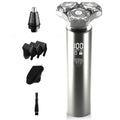 Electric Razor for Men - Rechargeable Wet & Dry Shavers for Men, IPX8 Waterproof, Blades Spin 6000 Times Per Minute, and Travel Lock, Ideal for Business and Travel, Light Gray