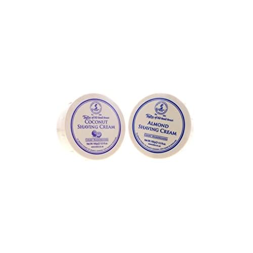 Taylor of Old Bond Street Shave Cream - 2 Pack 5.3 0z Each Choose Your Scents! (Almond and Coconut)