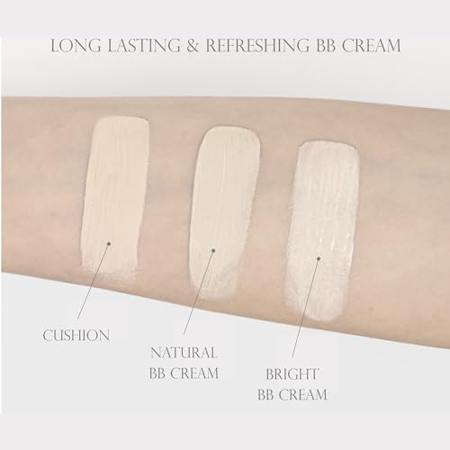 Blemish Balm, Korean BB Cream, Dewy Finish, Moisturizing Medium Flawless Coverage, Glowing Skin Tone, Glow & Dewy Makeup,1.41oz (BB Cream Bright Type)