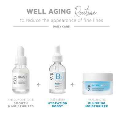 SVR [B3] Concentrate Hydra Plumping Face Serum With Niacinamide And 3 Types Of Hyaluronic Acid. Moisturize, Visibly Plumps And Reduces The Appearance Of Fine Lines. Fragrance Free Care, 1 Fl.oz.