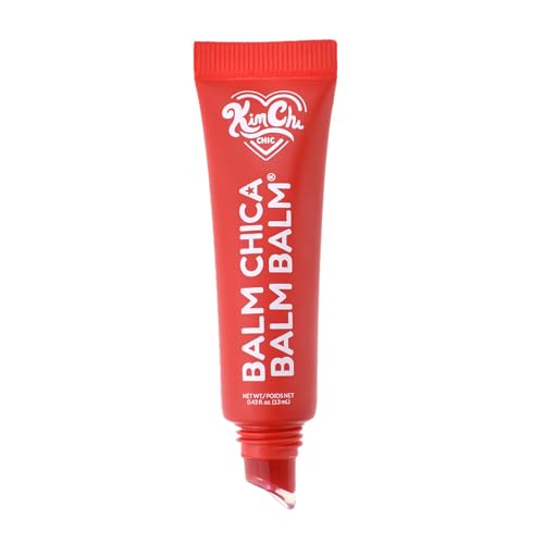 KimChiChic Beauty Balm Chica Balm Balm, Glossy Tinted Flavored Lip Balm, Hydrating Vegan Lip Gloss, Cruelty-Free, Paraben-Free Treatment for Soft, Smooth Lips, 0.8 fl. oz, 05-Cherry Blast