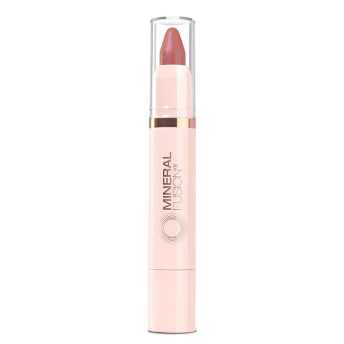 Mineral Fusion NEW Sheer Moisture Lip Tint, Buildable Lip Color, Hydrating Lip Balm with Jojoba Oil, Shea Butter & More, Hydrates & Nourishes, FD&C Dye-Free & Hypoallergenic, Resilient, Earthy Berry