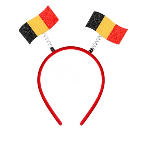 Belgium Flag Headband for Soccer Fans - Supportive Sports Event Hair Accessory