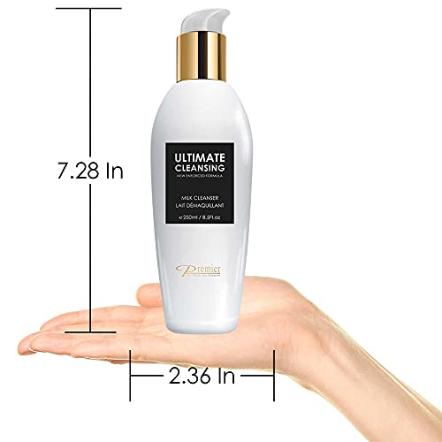 Premier Dead Sea Cleansing Milk ? Gentle Face Cleanser & Makeup Remover, Sensitive Skin, Classic Collection, 8.45 fl oz