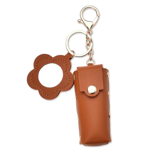 Sisadodo Lip Oil Lipstick Case with Mirror Keychain
