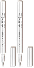 L.A. COLORS Mark & Line Felt Tip Eyeliner, Snow White (Pack of 2)