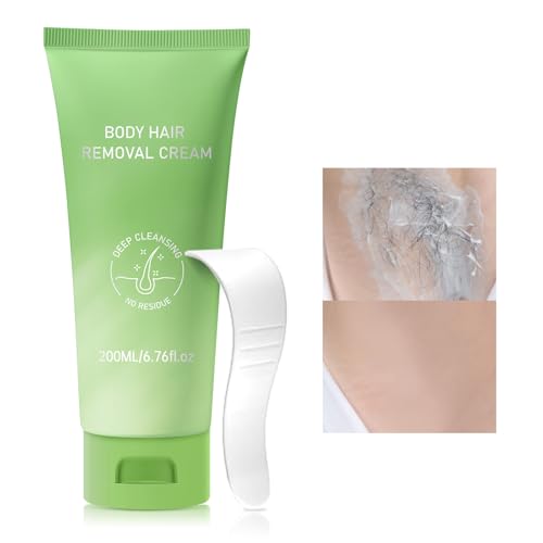 Hair Removal Cream For Women - Painless Body Hair Remover Sensitive Skin Hair Removal For Back Legs Fast And Gentle 6.76 Fl Oz