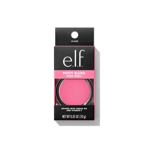 e.l.f. Putty Blush Bora Bora - Natural Glow, Semi-Matte Finish, Vegan