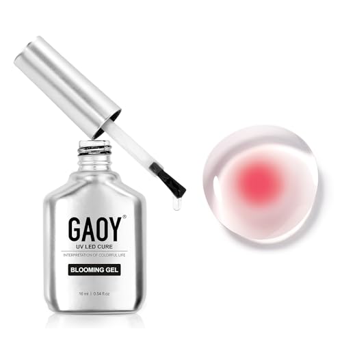 GAOY Clear Blooming Gel Polish - 16ml UV Cure Spreading Gel for DIY Nail Art