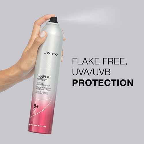 Joico Power Spray Fast-Dry Finishing Spray | For Most Hair Types | Protect Against Heat & Humidity | Protect Against Pollution & Harmful UV | Paraben & Sulfate Free | 72 Hour Hold