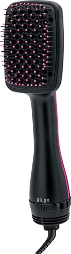 REVLON One-Step Hair Dryer and Styler Brush - Ionic Straightener, Black