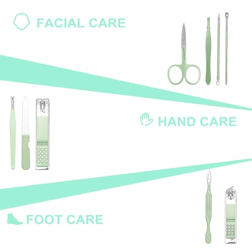 9-Piece Manicure Set - Professional Nail Clipper & Grooming Kit
