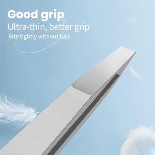 Professional Slant Tweezers for Eyebrows – Stainless Steel, Precision Tips