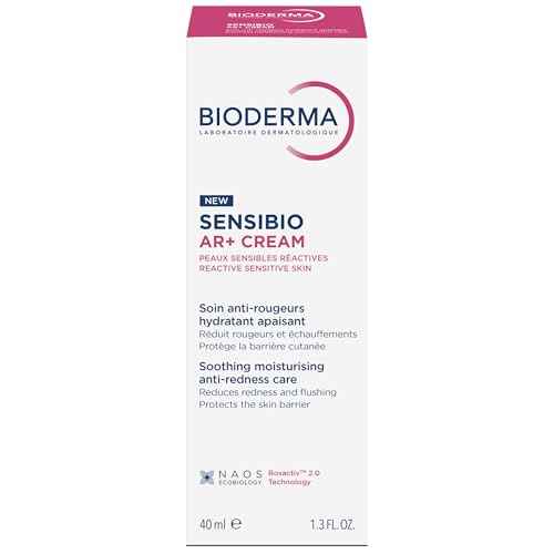 Bioderma Sensibio AR+ Cream, Facial Redness Relief Lotion for Sensitive Skin, Soothing and Moisturizing Care