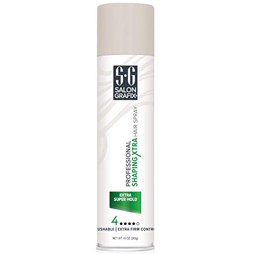 Salon Grafix Profession Shaping Hairspray, Extra Super Hold 9, 10 Oz (Pack of 2)