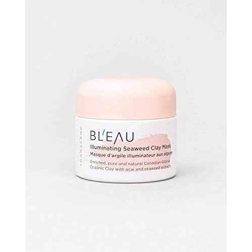 BL'EAU Illuminating Seaweed Clay Mask - Brightening Clay Mask for All Skin Types ? Collagen Boosting Deep Cleanse and Tighten Pores ? Clarify and Balance -Natural Origin ? 80 g ? Net Wt. 2.8 oz