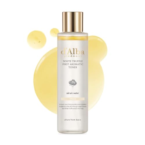d¡¯Alba Italian White Truffle First Aromatic Toner, Vegan Skincare, Gentle Hydrating Toner with White Truffles, Weakly Acidic, Skin Texture Enhancement, Surfactant Free (5.24 fl oz.)