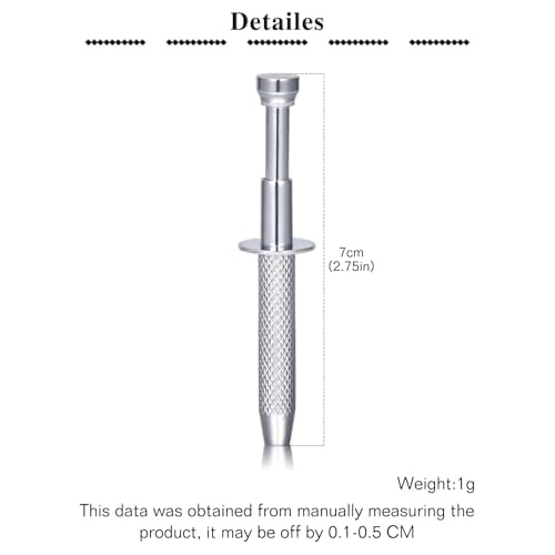QWALIT Piercing Taper Threadless Insertion Tool - Titanium Labret Pin 16g, 18g, 20g