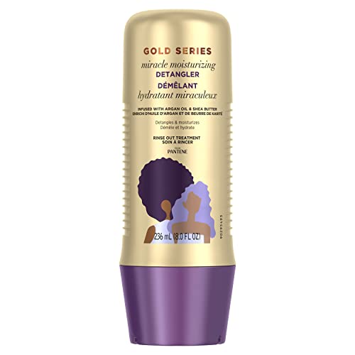 Pantene Gold Series Detangler for Curly & Coily Hair, 8 fl oz