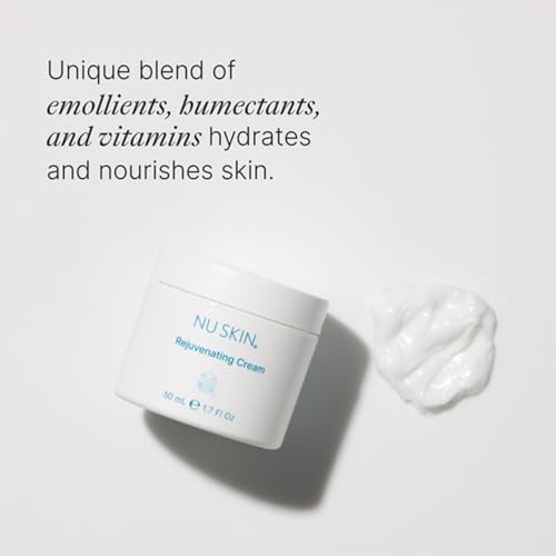 Nu Skin Rejuvenating Cream | Expertly Formulated Moisturizer for Dry Skin, Infused with Hyaluronic Acid, Nourishing Vitamins, and Unique Moisture-Binding Technology | 1.7 Fl Oz | 2 Pack