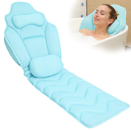 Full Body Bath Pillow 61" - Ergonomic 4D Air Mesh Support