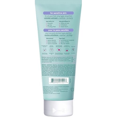 eos Shea Better Sensitive Skin Women's Shave Cream- Fragrance-Free of 7 oz containers,(Pack of 4)