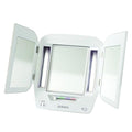 Lighted Makeup Mirror with 5X Magnification | White Vanity Mirror with Adjustable Lighting