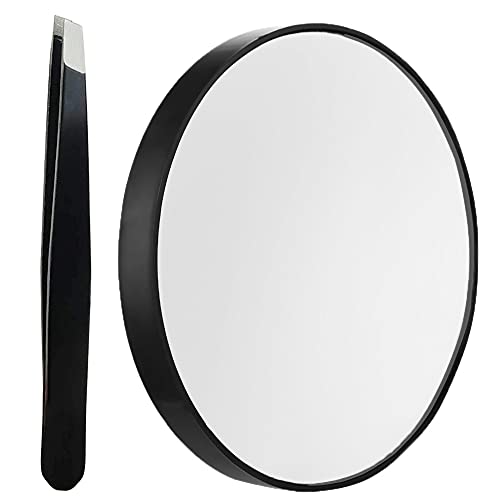 10X Magnifying Makeup Mirror with Suction Cups - 3.46" Diameter