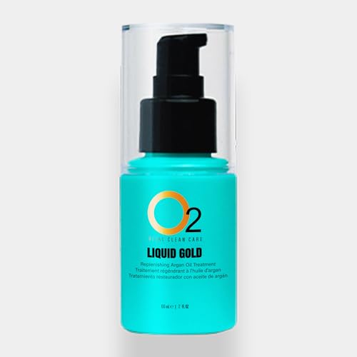 O2 Liquid Gold Argan Oil Treatment for Hair - Lightweight Nourishing Formula