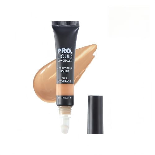 MAEPEOR Liquid Concealer Wand 10 Colors Cream Full Coverage Concealer Natural Looking and Highly Pigmented Lightweight Concealers (04 Pure Beige)