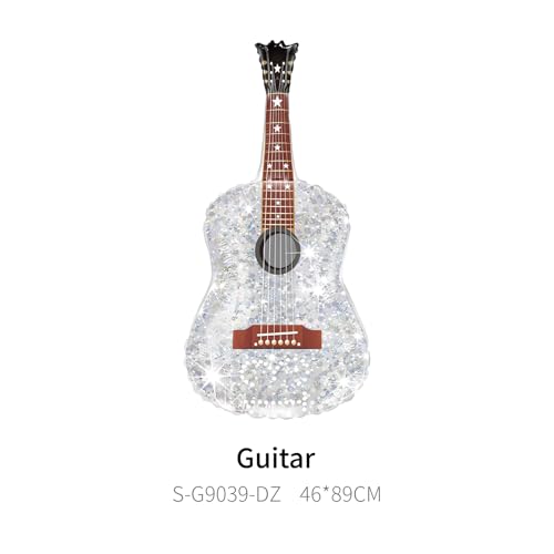 K-Pop Music Note & Guitar Foil Balloons Set for Parties