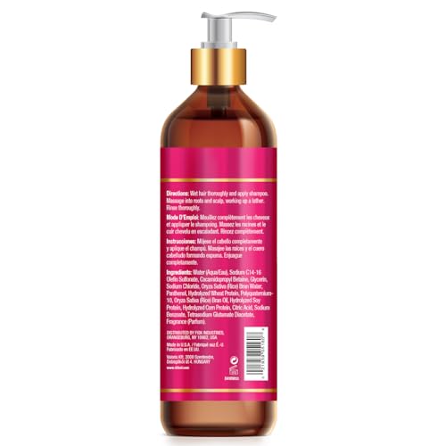 Difeel Rice Water Shampoo 33.8 oz. - Strengthening Sulfate Free Shampoo for All Hair Types
