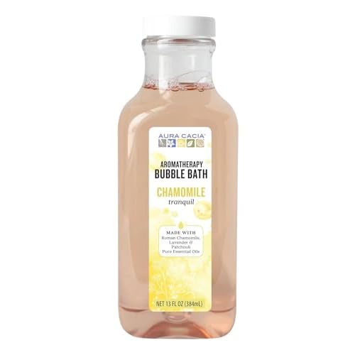 Aura Cacia Aromatherapy Bubble Bath, Tranquil Chamomile 13 oz (Pack of 3)