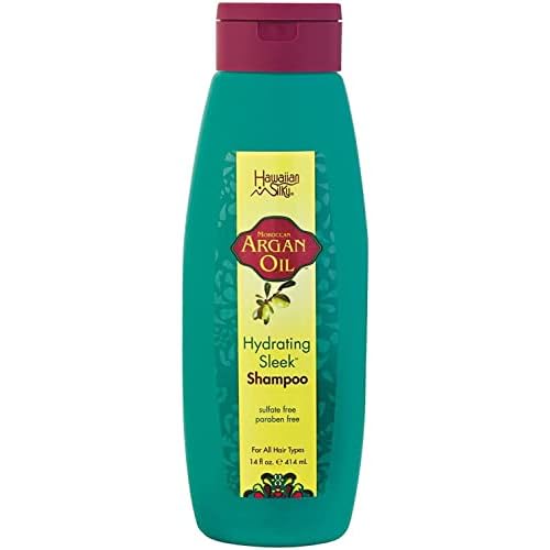 Hawaiian Silky Argan Oil Hydrating Sleek Shampoo, 14 Ounce