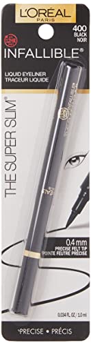 L'Oreal Paris Infallible Super Slim Liquid Eyeliner Pen, 0.4mm