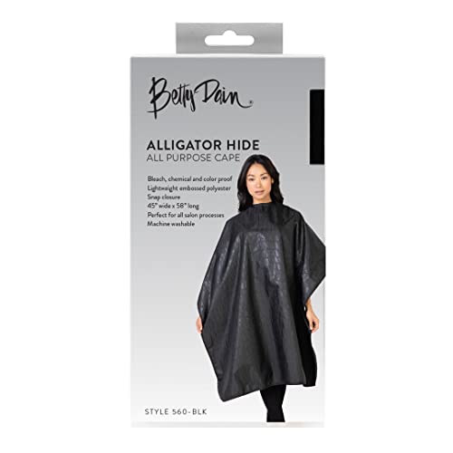 Betty Dain Alligator Hide Salon Cape - Bleach Proof, 45x60