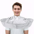 FEBSNOW Silver Haircut Cape Umbrella, Foldable Barber Cloak for Adults