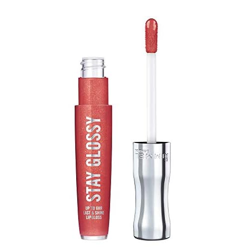 Rimmel Stay Glossy Lip Gloss 640 All Day Seduction and 340 Captivate Me Bundle, .18oz Each