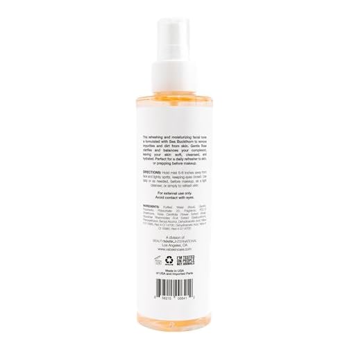 VITAMINS AND SEA BEAUTY Hydrating Facial Toner Mist with Sea Buckthorn + Rose, 8 fl oz