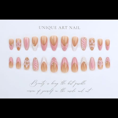 Press On Nails Kit - 24pc Salon Almond Nails
