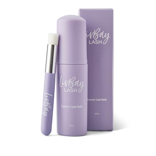 LIVBAY Lash Bath + Brush Combo - Eyelash Extension Cleanser