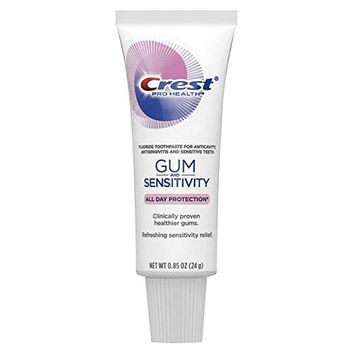 Crest Pro Health Gum and Sensitivity Toothpaste for Sensitive Teeth, Soft Mint, Travel Size 0.85 oz (24g) - Pack of 36