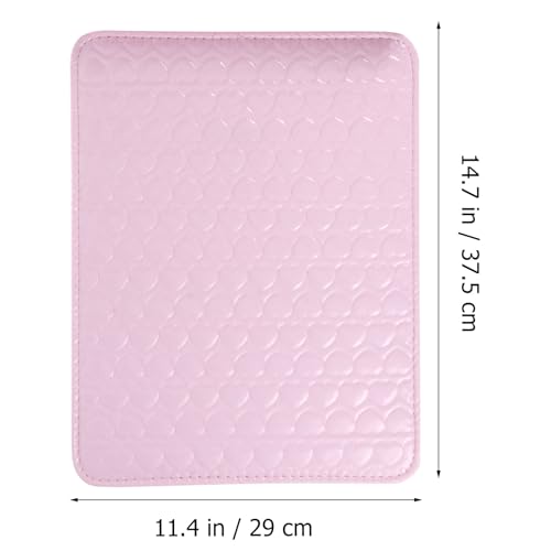 Manicure Hand Pillow Leather Wrist Rest Cushion for Nail Tech Nail Salon Arm Support Mat Waterproof Comfortable Art Accessory 14.76X11.41 Inches
