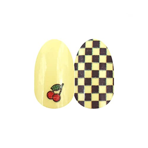 Checks n' Cherries - Color Street Nail Strips (Petite), FDC235